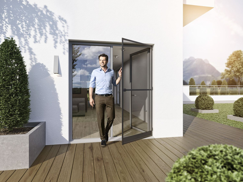 wip Insektenschutz-Tür mit Mittelsprossenprofil, Komplettbausatz B 120 x H 240 cm wip Insektenschutz-Tür mit Mittelsprossenprofil, Komplettbausatz B 120 x H 240 cm