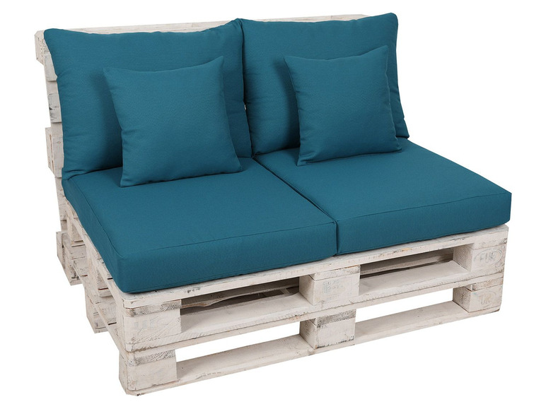 GO-DE Textil GO-DE Palettenkissen Set, 2-teilig, schmutz- und wasserabweisend, inklusive 2 Zierkissen