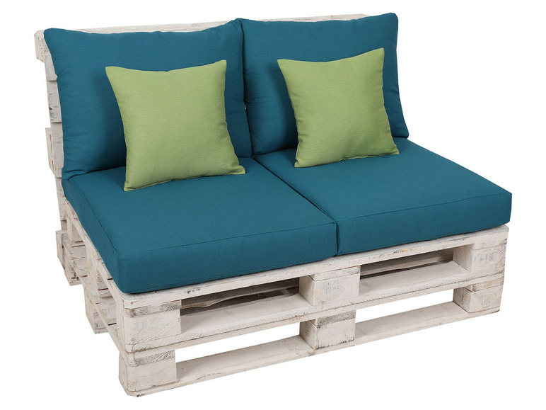 GO-DE Textil GO-DE Palettenkissen Set, 2-teilig, schmutz- und wasserabweisend, inklusive 2 Zierkissen