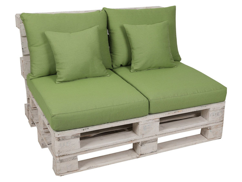 GO-DE Textil GO-DE Palettenkissen Set, 2-teilig, schmutz- und wasserabweisend, inklusive 2 Zierkissen