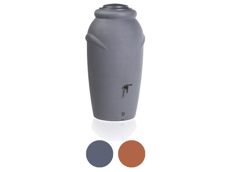 Prosperplast Prosperplast Regentonne »Aquacan Baby«, Amphore, 210 Liter, mit Pflanzschale, Kunststoff