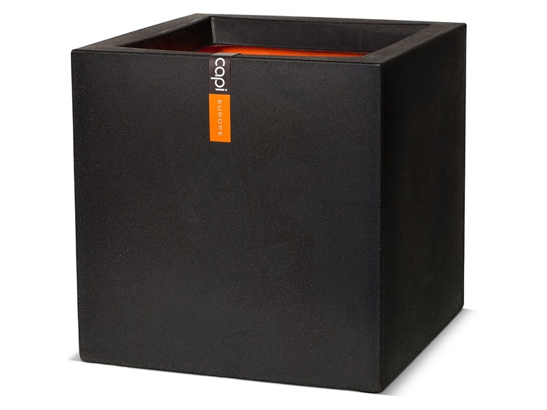 Capi Europe Capi Europe Blumentopf »Smooth«, quadratisch, schwarz, 30x30 cm oder 40x40 cm