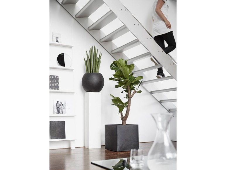 Capi Europe Capi Europe Blumentopf »Smooth«, quadratisch, schwarz, 30x30 cm oder 40x40 cm