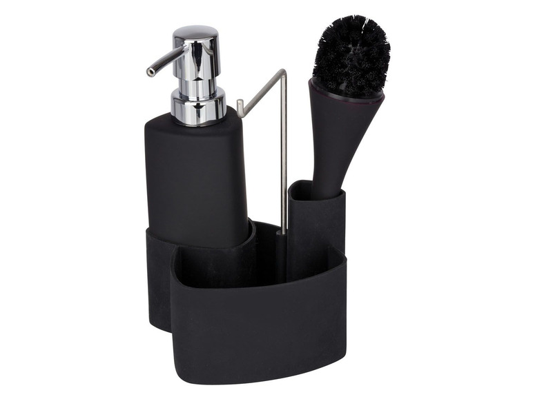 Wenko Wenko Spül-Set »Empire«, 250 ml Fassungsvermögen, mit Spülbürste, Auffangbecken