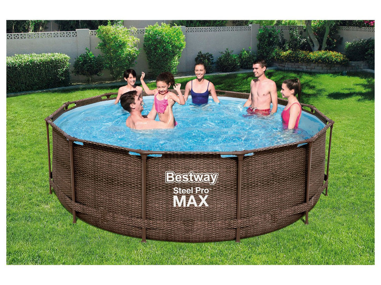 Bestway »Steel Pro Max™ DELUXE SERIES™« Set, mit Filterpumpe und Leiter Ø 366 x H 100 cm