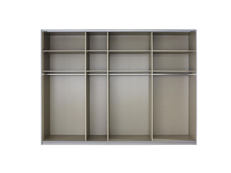 rauch ORANGE Schwebetürenschrank »Quadra«, mit Glas- und Holzelementen