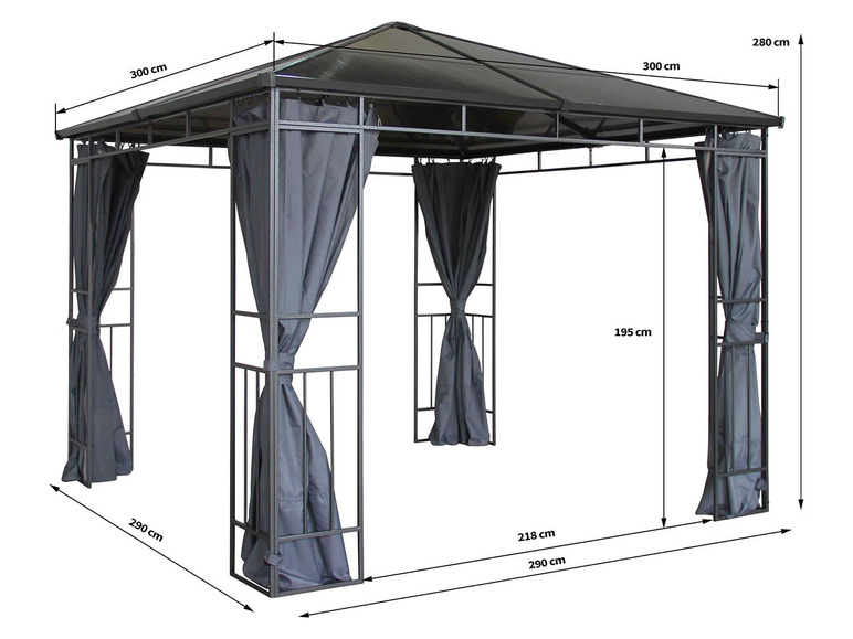 Grasekamp Hardtop Pavillon Limone