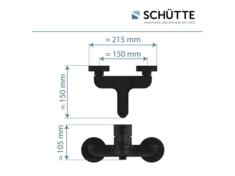 Schütte Badarmaturen Serie »Denver«, schwarz