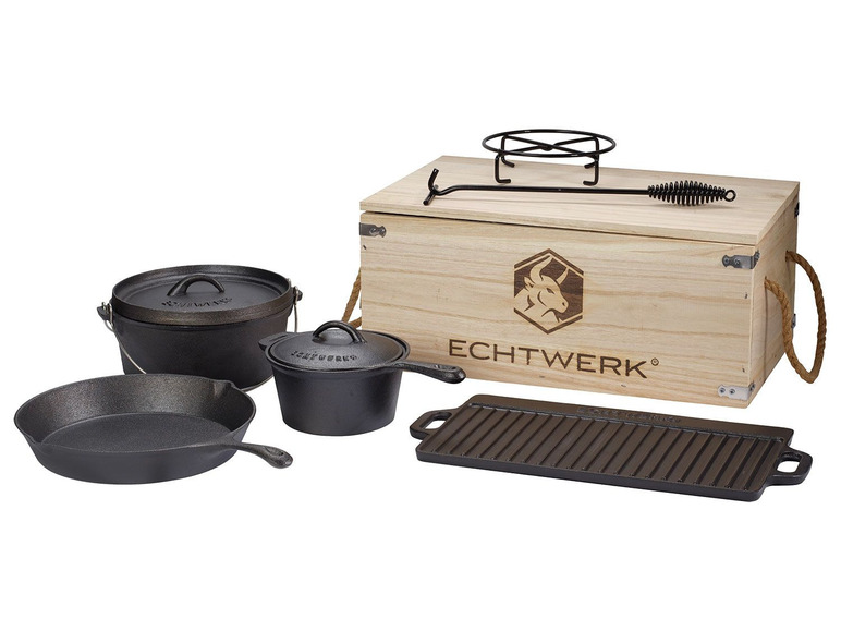ECHTWERK ECHTWERK 7-teiliges »Dutch Oven Set«, inkl. Holzkiste