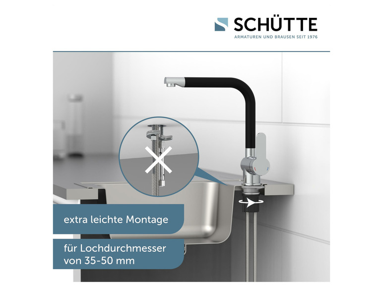 Schütte Küchenarmatur »RIO«, 360° Schwenkbereich