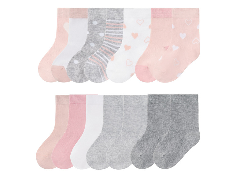 lupilu® Kleinkinder Socken, 7 Paar, mit Bio-Baumwolle