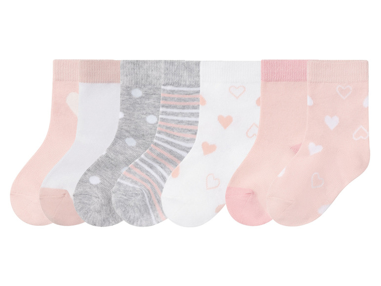 lupilu® Kleinkinder Socken, 7 Paar, mit Bio-Baumwolle
