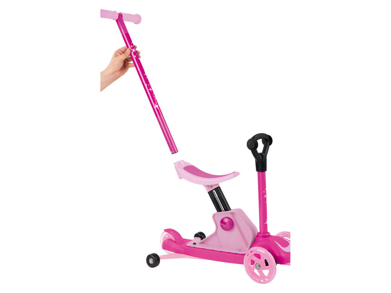 Playtive 4-in-1 Kleinkinder Scooter, mit höhenverstellbarem Sattel