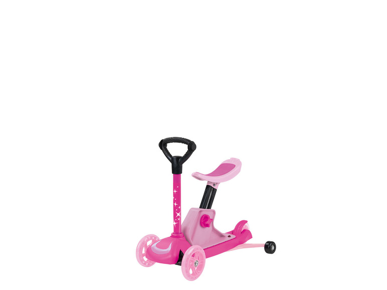 Playtive 4-in-1 Kleinkinder Scooter, mit höhenverstellbarem Sattel