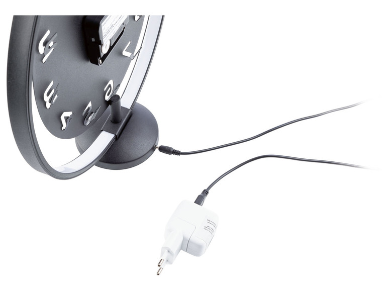 AURIOL® Tischuhr, mit LED-Leuchtring