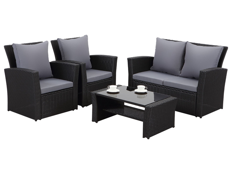 MeXo Gartenmöbel 4-Sitzer Lounge Set inkl. Polster