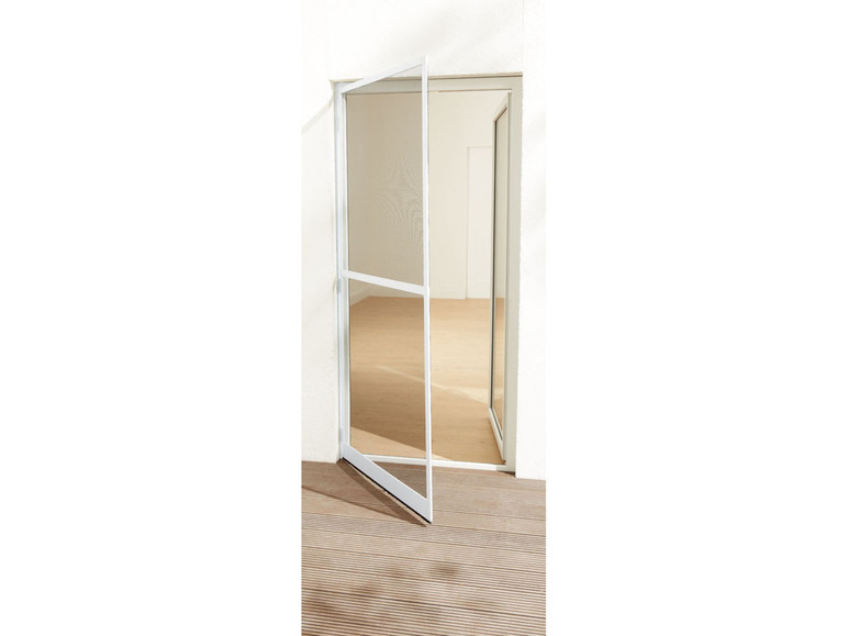 LIVARNO home Alu-Insektenschutztür, 100 x 210 cm, mit Trittschutz