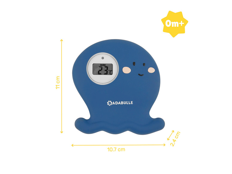 Badabulle Digitales Badethermometer »Krake«, misst Luft- und Wassertemperatur