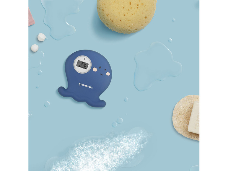 Badabulle Digitales Badethermometer »Krake«, misst Luft- und Wassertemperatur