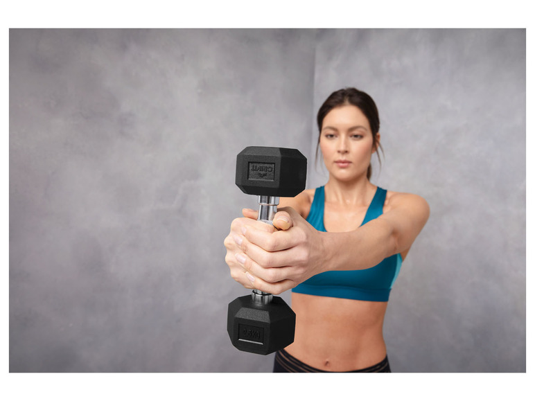 CRIVIT Hexagonhantel, 2,5 kg