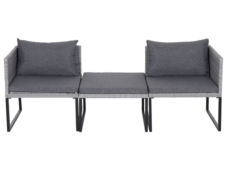 Gardamo Lounge Set »Malaga« 3-teilig, grau