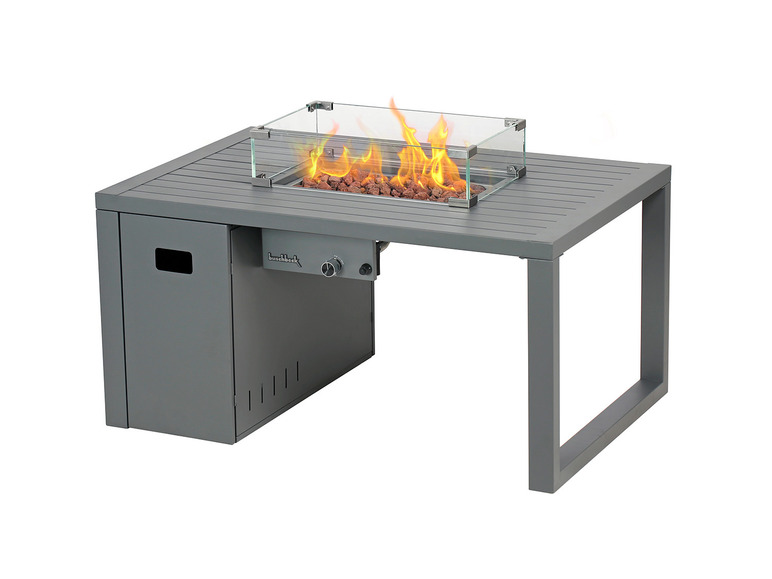 buschbeck Loungetisch und Feuerstelle »Lagos«, B 115 x T 75 x H 58,5 cm, grau