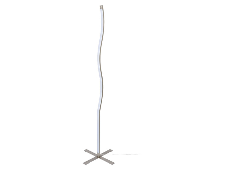 LIVARNO home LED-Stehleuchte in Mattnickel-Optik
