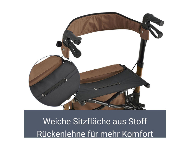 Juskys Aluminium Rollator »Vital«, klappbar