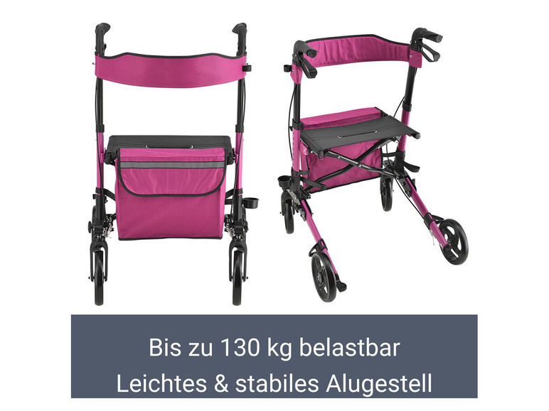 Juskys Aluminium Rollator »Vital«, klappbar
