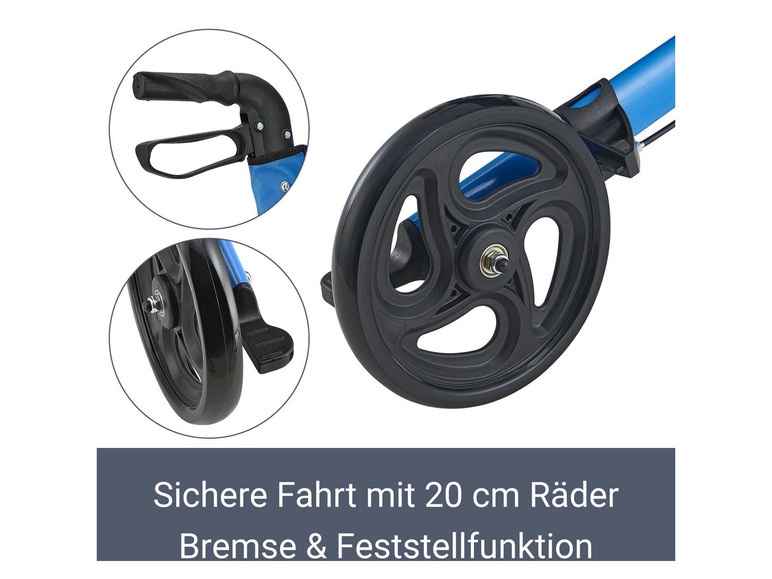 Juskys Aluminium Rollator »Vital«, klappbar