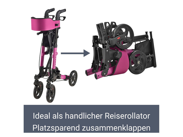 Juskys Aluminium Rollator »Vital«, klappbar