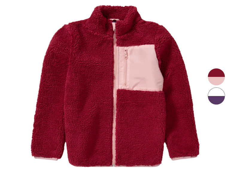 pepperts!® Kinder Mädchen Jacke, aus Lammfellimitat