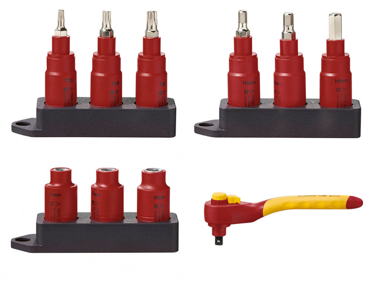 PARKSIDE® Bit-Stecknuss-Set / Stecknuss-Set / Ratsche 3/8 Zoll