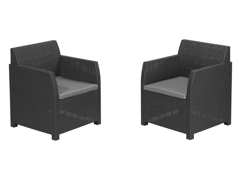 LIVARNO home Balkonmöbel-Set, mit Stauraumfunktion, 3-teilig