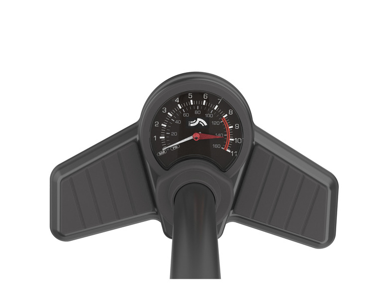 CRIVIT Standluftpumpe, mit Adapter-Set