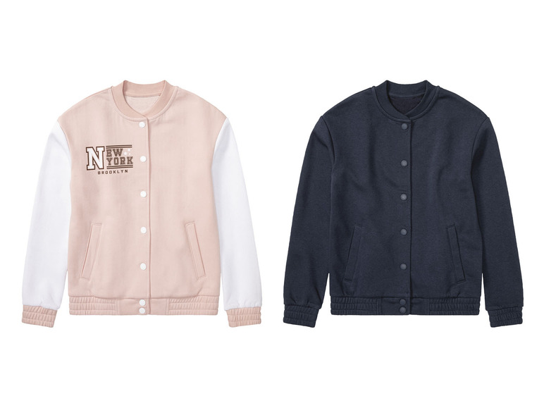 pepperts!® Kinder Mädchen College-Jacke, mit Stehkragen