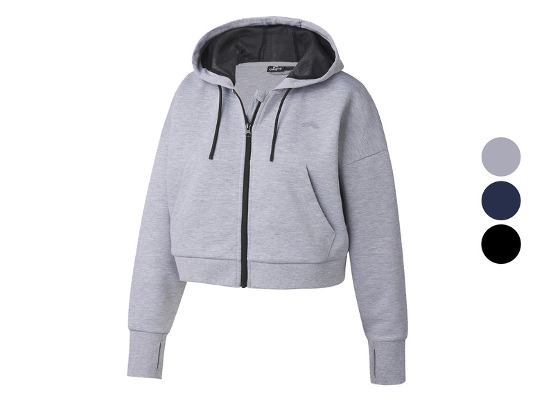 CRIVIT Damen Sweatjacke mit HeiQ Mint Technologie