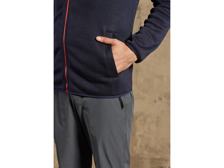 CRIVIT Herren Fleecejacke mit Stehkragen