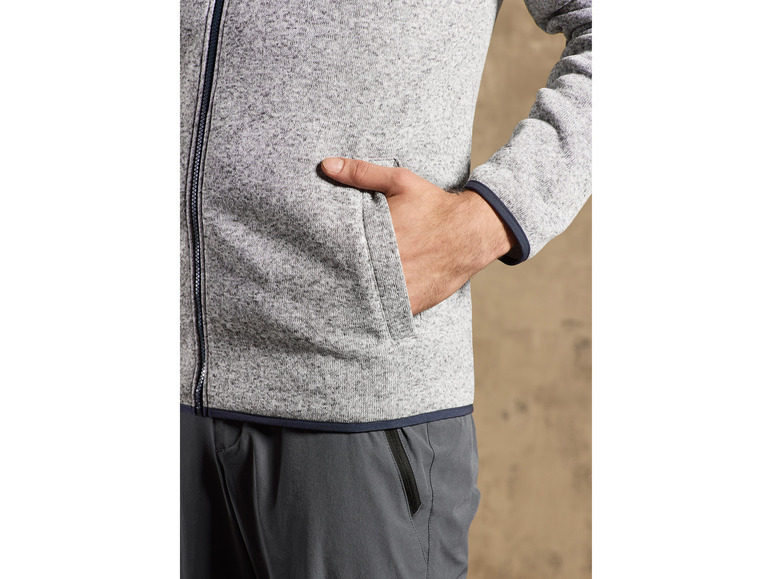 CRIVIT Herren Fleecejacke mit Stehkragen