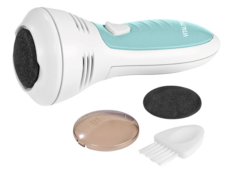 VitalMaxx Hornhautentferner, 6 V, mit Saugfunktion und 2 Aufsätzenmit Saugfunktion