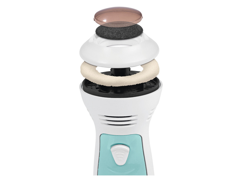 VitalMaxx Hornhautentferner, 6 V, mit Saugfunktion und 2 Aufsätzenmit Saugfunktion