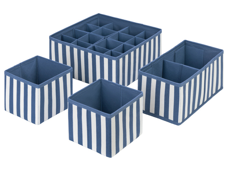 LIVARNO home Aufbewahrungsbox 4er, zusammenfaltbar