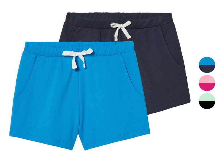 pepperts!® Kinder Sweatshorts, 2 Stück, mit Baumwolle