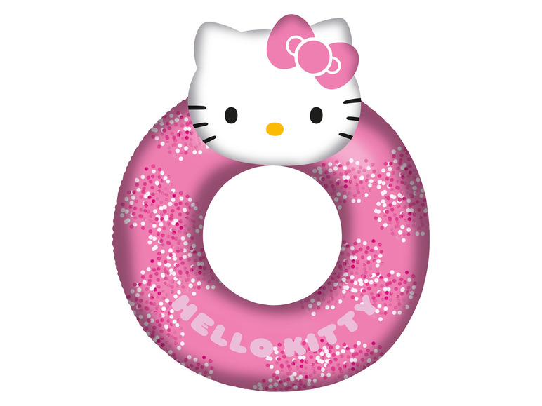 Hello Kitty großer Schwimmring, 90 cm, mit Glitzer gefüllt