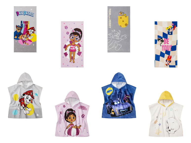 Strandtuch / Kinder-Strandponcho, aus reiner Baumwolle  Strandtuch / Kinder-Strandponcho, aus reiner Baumwolle