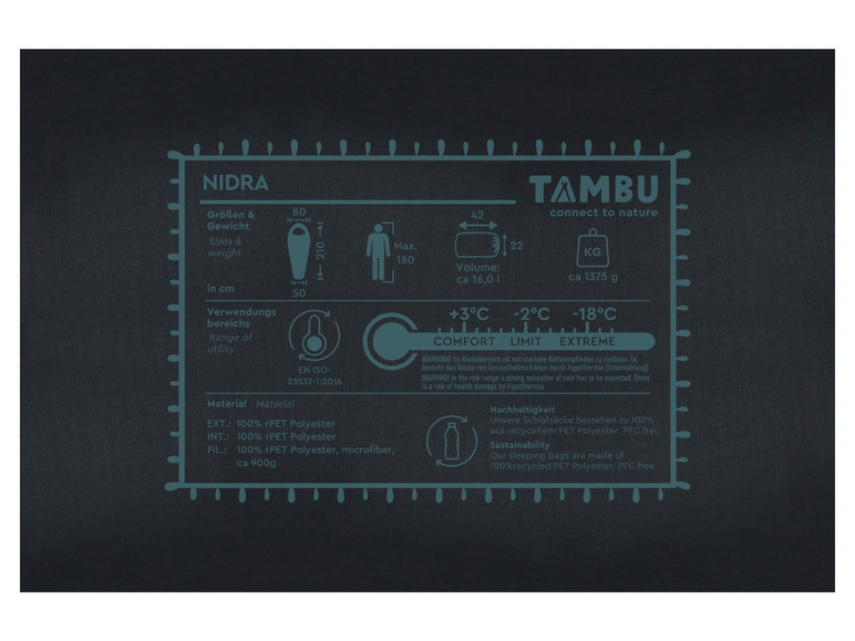 TAMBU NIDRA - Mumienschlafsack 1450g