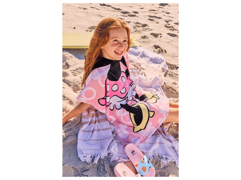 Kinder Badeponcho, 60 x 120 cm, reine Baumwolle