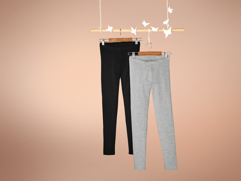 pepperts!® Kinder Leggings, 2 Stück, mit Gummizugbund