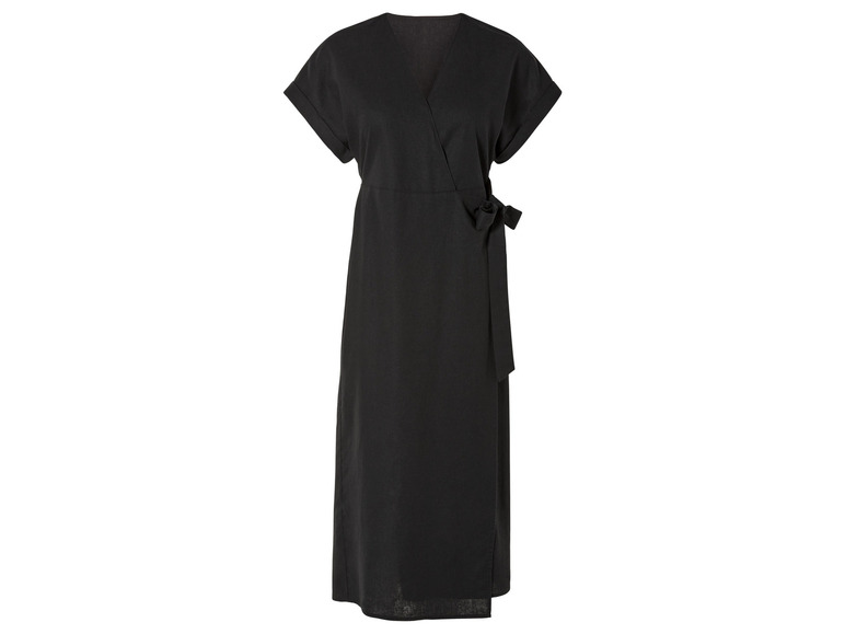 esmara® Damen Kleid, aus Leinen und Baumwolle