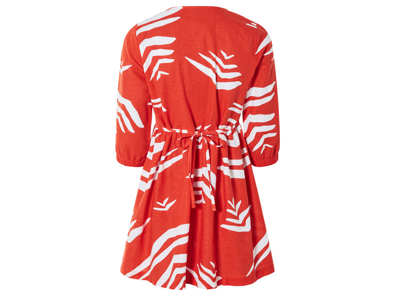 esmara® Damen Kleid, aus Leinen und Baumwolle